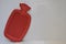 Hot bag. Red color hot bag, thermal bag used for health treatment in negative space