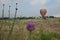 Hot balloon rise Turkey Hierapolis Pamukkale Cotton Castle