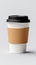 Hot beverage disposable white paper coffe cup