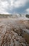 Hot Cascades hot spring in the Lower Geyser Basin in Yellowstone National Park in Wyoming USA