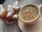 Hot Chicory Coffee and Beignets