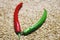 Hot chilli pepers