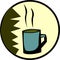 hot chocolate, coffee or tea mug. Vector available