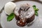 Hot Chocolate Pudding , Fondant au chocolat and healthy food