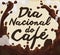 Hot Coffee Beverage over Sack for Brazilian National Coffee Day, Vector Illustration