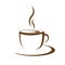 Hot coffee cup vector