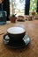 hot cofffee, cappuccino coffee or latte coffee or flat white