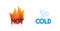 Hot and Cold or Fire and Ice icons