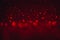 Hot and dark defocused red lights for Valentine`s day background. Red bokeh and red background