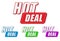 Hot deal, four colors labels