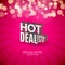 Hot deal sale 3d letters poster. Promotional marketing Sale poster