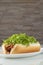 Hot dog cachorro quente bacon salada lanche