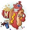 Hot Dog Cartoon At the Movies