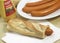 HOT DOG WITH FRANKFURT SAUSAGES, FAST FOOD