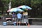 Hot Dog Vendor on Broad St. Charleston, SC.