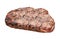 Hot fresh grilled boneless rib eye steak isolated