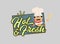 Hot and Fresh Logo Chef Flat Vector Illustration Design