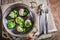 Hot and fresh snails with parsley and garlic butter
