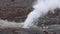 Hot gas and water vapor from fumarole in rocky terrain on Mt Asahi