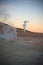 Hot Geyser. Landscape of the Salar de Uyuni and lagoons like Lag