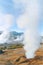 The hot and hellish landscape of El Tatio geysers in the Andes mountains Northern Chile