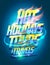 Hot holidays tours and travels advertising poster