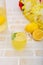 Hot lemonade using the fresh lemon