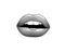 Hot lips. Beautiful woman gray lips. Kiss Me. Vector illustration Eps 10