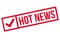 Hot News rubber stamp