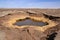 Hot oil Lake Petroleum Lake at Dallol volcano