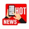 Hot online news in smartphone