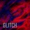 Hot pink, red and dark blue glitch background. Marble texture. Smooth silky effect. Data distortion, digital decay. Futuristic