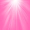Hot pink sunburst light background with sun rays