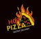 Hot Pizza Fastest Delivery Promotional Emblem