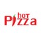 Hot pizza lettering with chilli pepper