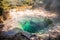 Hot pool at Tokaanu Thermal Area in New Zealand