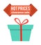 Hot Prices Clearance Sale Arrow Shape Label Box