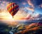 Hot r balloon soaring hot r balloon soaring landscape sky travel