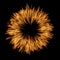 Hot raging blaze of fire, circle round ring flame shape