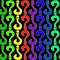 Hot Rainbow Questions Seamless Pattern