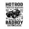 Hot rod car Motorcycle vintage vector illustration design bike classic Rider motor transportation two wheel chopper supermoto