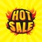 Hot sale burning labels discount and tags for hot sale. banner.