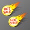 Hot sale and hot offer tags