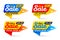 Hot sale price offer deal vector labels templates stickers designs with flame