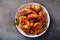 Hot sauce glazed chicken wings, roasted or fried