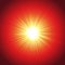 Hot Scarlet Summer Sun Shine Outburst Vector Radiant Sun Rays