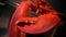 Hot smoking boiled lobster