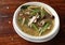 Hot and sour soup with pork and mushroom
