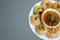 Hot and spicy pani puri indian food photography for restaurant