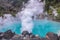 hot spring & x28;Hell& x29; blue water in Umi-Zigoku in Beppu Oita, Japan